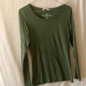 H & M’s Label of Graded Goods Women's Green Long Sleeve Top